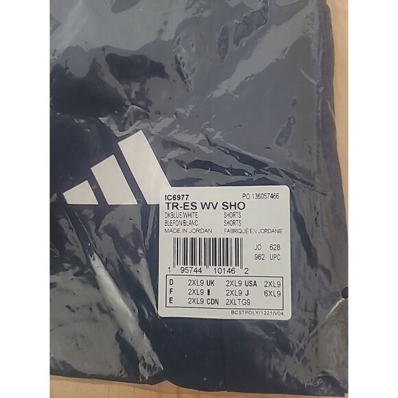 Adidas Shorts Mens Sz 2XL 9" Essentials Woven Zipper Pockets - Picture 5 of 6